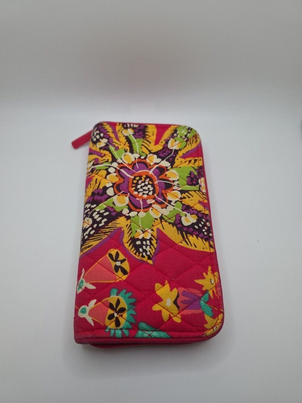 Vera Bradley Women's Cotton Georgia Wallet Rumba Pattern Zip Around Wallet